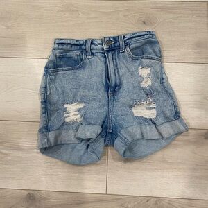 Denim Distressed Women Shorts